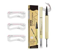 Lápices de Cejas para Mujer,Gel de Cejas de Doble Punta con 4 Puntas - Accesorios de Maquillaje Anti-manchas para Mujeres y Hombres Oficina Gimnasio Deporte Citas