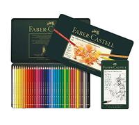 Lápices de color Faber-Castell 110012, policromo, 36 unidades en estuche de metal, 36er Metalletui + 12er Castell 9000, 1
