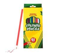 Lápices de color infantil, 48 piezas pre-afiladas, 7.09x3.35x1.1 pulgadas Compact Drawing pintura, bocetos, suministros de arte para aula, clase de arte, niños, adultos y maestros