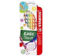 STABILO Lápiz de color ergonómico EASYcolors - Estuche con 6 colores - Modelo para zurdos