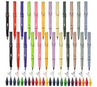 Lápices de Colores Eternos con Goma de Borrar, 24pcs Juegos de Lápices Mágicos de Colores Eternos, Lápices Infinito con Puntas Intercambiables, Lápiz Eterno, para Escuela, Oficina, 12 Colores (E)
