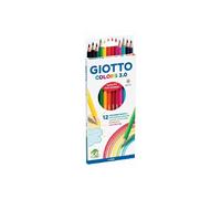 Lápices de colores Giotto Colors 3.0 hexagonales 12 colores surtidos