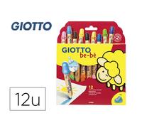 Lapices De Colores Giotto Super Bebe Caja De 12 Lapices Colores Surtidos + Sacapuntas