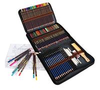 Lapices de Colores Lápices de Dibujo, Juego de 72 piezas incluye Lapices acuarelables, Lapices de dibujo, Grafito, Lapiz de carbón, ideal para Adultos