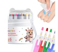 Lápices de colores lavables para niños, lápices de colores lavables de fácil agarre, kit de dibujo para niños, niñas, adolescentes, hija, hijo