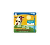 Lápices de colores - LYRA - Estuche metálico de 18 lápices - Mina extragrande - Ergonómicos - Multicolores