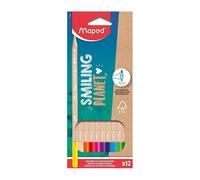Lápices de Colores Maped Smiling Planet Estuche 12 Unidades Madera FSC