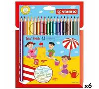 Lápices de Colores Stabilo Trio Thick Multicolor 18 Piezas (6 Unidades) - Marca: Stabilo - EAN: 4006381340328