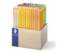 Lápices de colores Staedtler 128 CA112 de gran grosor. Noris Club Jumbo. Triangular, set de 112 de colores