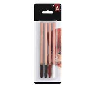 Lápices de Dibujo de Colores, 4 Uds., Lápiz de Dibujo de Carbón de Madera, Lápices de Tiza para Dibujar, Sombrear, Colorear, Mezclar Capas