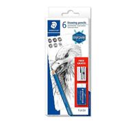 Lápices de Dibujo Staedtler Mars Lumograph Caja de 6 Unidades