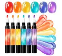 Lápices de Gel para Uñas - 6 Piezas de Herramientas de Secado Rápido - Lápices de Uñas para Mujer,para Belleza en Casa, Salón, Viajes, Principiantes