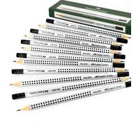 Lápices De Grafito Faber-Castell Grip 2001 Con Punta De Goma HB Paquete De 12