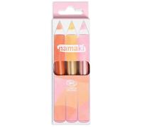 Lápices de maquillaje para niños con lentejuelas Jumbo Bio - Cobre, Oro, Rosa - Certificados Cosmos Organic - Namaki