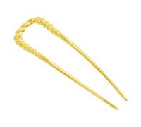 Lápices de pelo de metal - elegantes horquillas desplazadas en U | Accesorios de peinado para mujeres, clips resistentes para moños, peinados de pelota, noches especiales y ocasiones