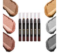Lápices De Sombras De Ojos,Cosméticos Perlados De 6 Colores Para Ojos | Barra Realzadora - Para, Escenario, Eventos, Conciertos, Halloween, Navidad, Pascua