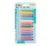 Lápices de tiza sin polvo - Textura de escritura suave, fórmula de color lavable, juego de doce colores, materiales de dibujo artístico | Adecuado para sala de juegos al aire libre, aula escolar