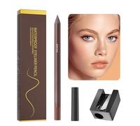 Lápices Delineador De Ojos - Lápiz de Gel para Ojos con Sacapuntas - Delineador Impermeable Y Persistente Para Belleza Natural