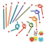 Lápices Flexibles Mágicos - Set 30 Piezas en Color con Goma, Suaves y Plegables para Niños (12)