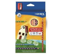 Lápices Groove 36 colores + sacapuntas