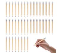 Lápices HB,40pcs Lápices de Madera,Lápices con Gomas,Lápices de Grafito,Mini Lápiz,Golf Lápiz,Lápices con Goma de Borrar,Lápices de Dibujo,Navidad Regalo para Oficina Dibujar y Escribir Papelería