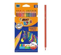 Lápices Hexagonales Bic Kids Evolution Stripes Caja de 12 Colores Surtidos