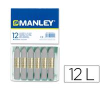 Lápices Manley Unicolor Gris N 72 Caja de 12 Lápices