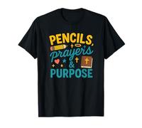 Lápices, oraciones y propósito para maestros y madres de regreso a clases Camiseta