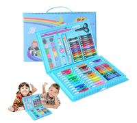 Lápices para dibujar, 86 piezas, lavable, herramienta de cuaderno de | Estuche de arte con caballete triple para principiantes, 550 g, kit de papelería creativo completo para niños, adolescentes