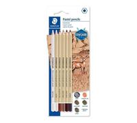 STAEDTLER Mars Lumograph 100P-SBK6. Pack de 6 lápices pastel de colores surtidos