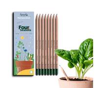 Lápices plantables SproutWorld | Pack de las cuatro estaciones | 8 lápices plantables de grafito | 8 semillas diferentes seleccionadas para crecer en primavera, verano, otoño e invierno | Patentado