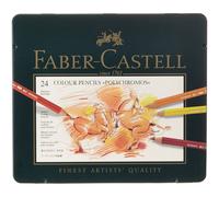 Lápices Polychromos FABER-CASTELL, Estuche Metal x24 Colores
