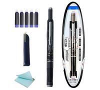 Lápices retráctiles para fuente - Rotulador Fine Nib Fountains | Tinta Transparente Barril | Parte de agarre suave | Nibs Fountain Bolígrafos | Herramienta de caligrafía sin fugas para dibujar