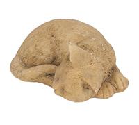 Lápida conmemorativa para mascotas, resistente a la intemperie, conmemorativa para mascotas, jardín al aire libre (gato decorativo tipo B (información del proveedor: color arena)