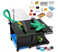 Lapidary Machine - Pulidora multifuncional de gemas con sistema de refrigeración para procesamiento de rocas y fabricación de joyas