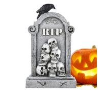 Lápidas de Halloween al aire libre, Lápidas de Halloween RIP, Estelas en miniatura de miedo para decoraciones de piso, paneles al aire libre, jardín, césped, fiestas, artesanías, vallas y cartel