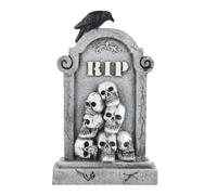 Lápidas de Halloween estelas diseño cráneo y placas de jardín