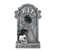 Lápidas para tumbas de Halloween - Lápidas de Halloween RIP - Estelas en miniatura aterradoras para decoraciones de suelo, paneles exteriores, jardín, césped, , artesanía, vallas y Af