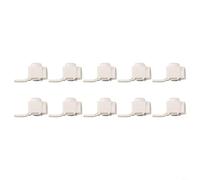 Lapiglo 10 piezas de 25 mm2 bloques de terminales disyuntor de barra colectora, caja de distribución de conectores de cable eléctrico 63A, carcasa de plástico blanco