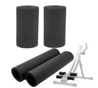 Lapiglo 2 almohadillas de espuma para pies, máquinas de gimnasio en casa, rodillos de repuesto de 135 x 80 mm, tubo de extensión de piernas, tubo de banco de 22-25 mm, alta densidad