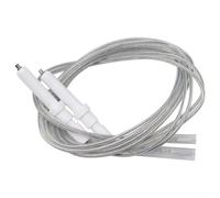 Lapiglo 2 electrodos de encendido para estufa de gas con cable de 900 mm, pieza de repuesto de chispa de cerámica para la mayoría de cocinas de 35 a 45 mm de longitud (45 mm)