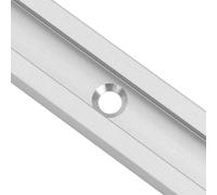 Lapiglo 2 piezas de 400 mm plateadas con ranura de inglete de aleación de aluminio, riel guía, banco de trabajo con tornillos