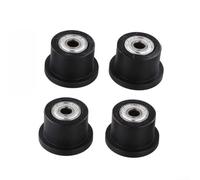 Lapiglo 4 rodillos de asiento para máquina de remo, ruedas de repuesto de nailon resistentes al desgaste con apertura de 8 mm para accesorios de remo de fitness, fácil de instalar