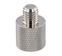 Lapiglo Adaptador de antena M10 a 3/8 para JPC-7 para radio de jamón de onda corta pac-12, conector de montaje de base de cobre de acero inoxidable para uso al aire libre, oro (plata)