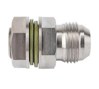 Lapiglo Adaptador de drenaje de acero 10AN Turbo para cárter de aceite, rosca M18 x 1.5, línea de retorno atornillada, no requiere soldadura