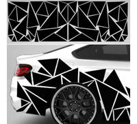 Lapiglo Adhesivo de vinilo triangular para el lado del coche, 200 x 60 cm, impermeable, para coche, camión, motocicleta, barco, decoración, pintura segura