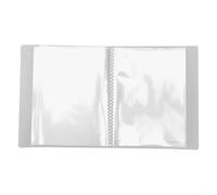 Lapiglo Álbum de fotos transparente de 4 x 6 pulgadas con 40 bolsillos, para material de polipropileno para libros de fotos de gran capacidad, hogar, oficina, dormitorio, color blanco transparente