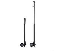 Lapiglo Aleación de aluminio para bicicleta bomba de horquilla delantera con calibre 300PSI, bomba de aire de alta presión montaña para amortiguador de bicicleta y neumático, negro (B)