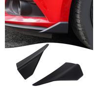Lapiglo Alerón de esquina de parachoques delantero de ABS para Mustang 2015-2017, juego de separadores de labios de barbilla negro, kit deportivo de repuesto directo