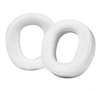 Lapiglo Almohadillas de cuero proteico compatibles con auriculares Logitech G735 para juegos, suaves y transpirables para cojines de repuesto, seguro, ligero, blanco, 2 pares (C)